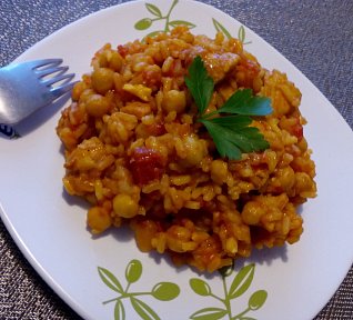 Kuřecí (nejen) s rajčaty a rýží