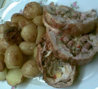 Kuřecí roláda s nádivkou