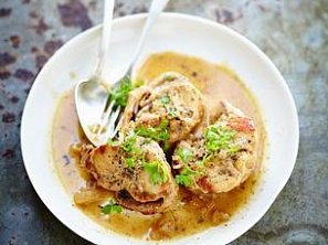 Králičí hřbet v hořčičné omáčce