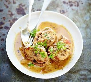 Králičí hřbet v hořčičné omáčce