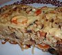 Těstoviny se žampiony ala pizza