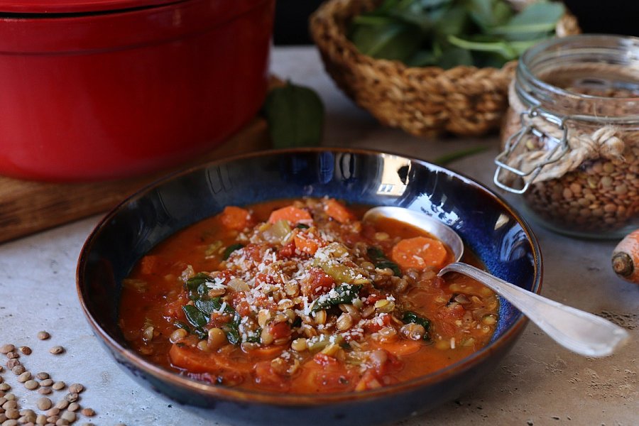 Čočkové minestrone