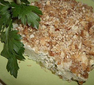 Květákové řezy s tvarohem a ořechy