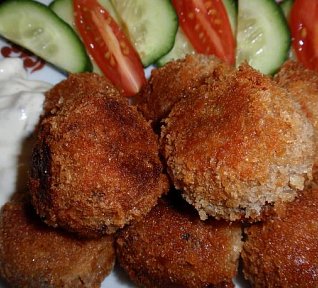 Žampionové kuličky (krokety)