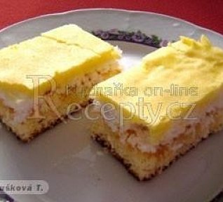 Piškot s agarovým kokosem