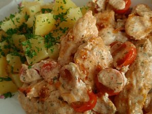 Jogurtové kuřecí (krůtí) řízky - zapékané Jogurtové kuřecí (krůtí) řízky - zapékané