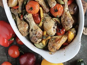 Kuře po provensálsku z jednoho pekáče