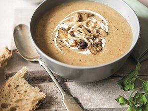 Krémová houbová polévka