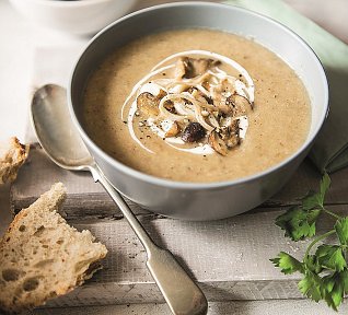 Krémová houbová polévka