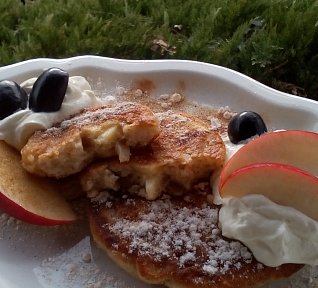 Skořicové lívance - kynuté