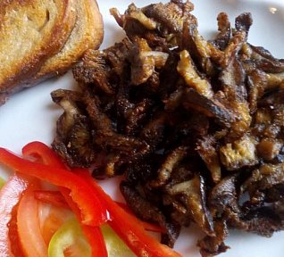 Houbové škvarky z václavek či bedel