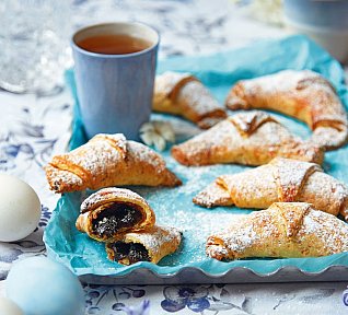 Mrkvové rohlíčky s povidly