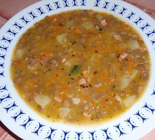 Čočková polévka ze zbylé čočky na kyselo Čočková polévka ze zbylé čočky na kyselo