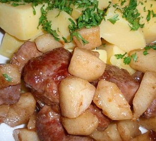 Vepřové na zázvoru s hruškou - minutka