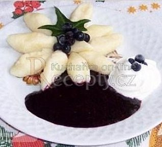 Tvarohové noky s borůvkami