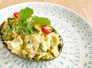 Míchaná vajíčka s avokádem