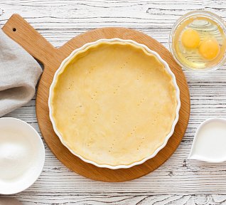 Domácí těsto na quiche Domácí těsto na quiche