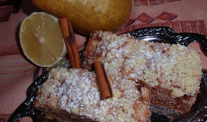 Citronovo-hruškový koláč