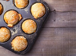 Moje sýrovo-šunkové muffiny