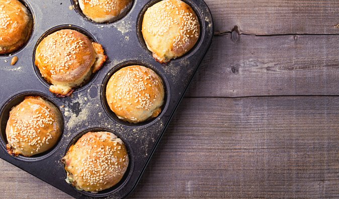 Moje sýrovo-šunkové muffiny