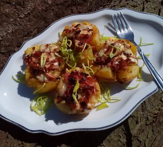 Zapečené mačkané brambory