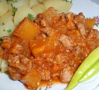 Dýňové ragú (nejen) s masem