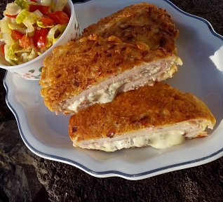 Řízky v šunkovém těstíčku