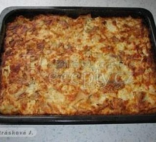 Květákový nákyp s kuřecím masem