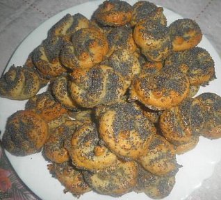 Preclíčky sypané mákem Preclíčky sypané mákem
