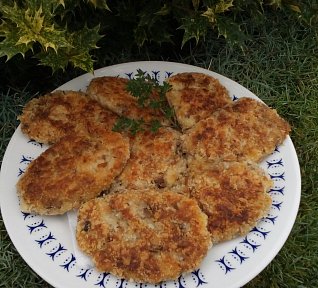 Bramborovo-houbové karbanátky / placičky