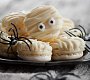 Halloweenské makronky s ganache z bílé čokolády