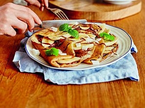 Pohankové palačinky s nutellou a banány