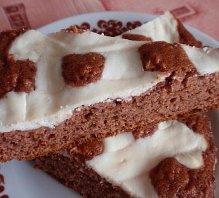 Jablečný perník s tvarohem