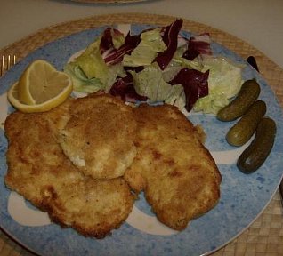 Kuřecí řízek s hořčicí