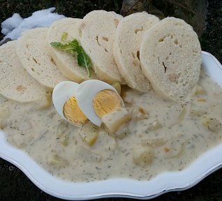 Kedlubnová omáčka s koprem