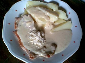 Přírodní plátek s křenovou omáčkou