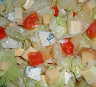 Ananasovo-sýrový salát