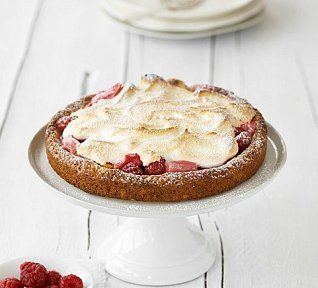 Rebarborový koláč se sněhem