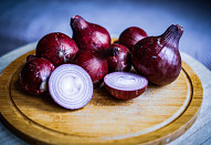 Omeleta s cibulí a pórkem