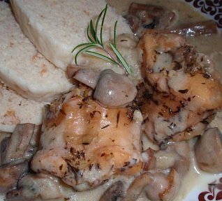 Bylinkový králík na žampionech