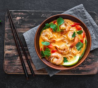 Rychlá krevetová laksa