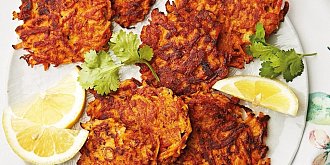 Batátové placky s koriandrem