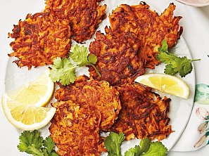 Batátové placky s koriandrem