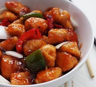 Kuřecí maso ve sladko-kyselé omáčce