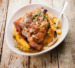 Šunka s hořčičnou omáčkou