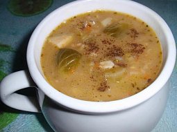Jednoduchá vločková polévka s kapustičkami