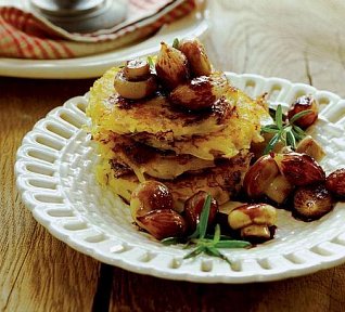 Bramboráčky s žampiony a cibulí