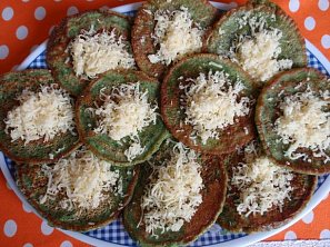 Špenátové lívance s mlékem