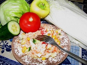 Rýžový salát s tuňákem