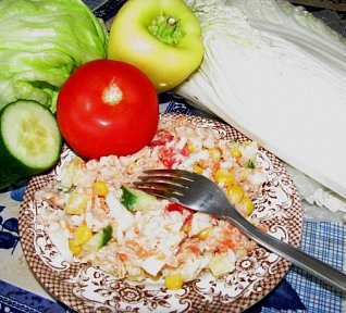 Rýžový salát s tuňákem